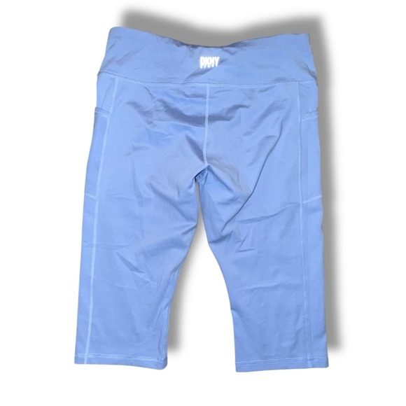 DKNY SPORT Women's Balance High-Waist Capri Leggings - XL Light Blue - Picture 3 of 11